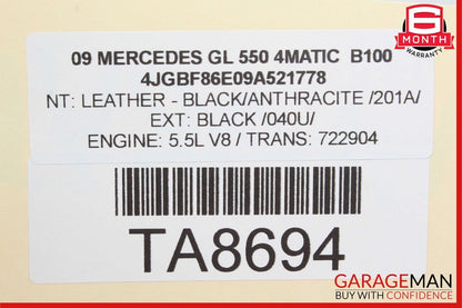 06-12 Mercedes X164 GL550 4MATIC Front Left Door Audio Tweeter Speaker Cover OEM