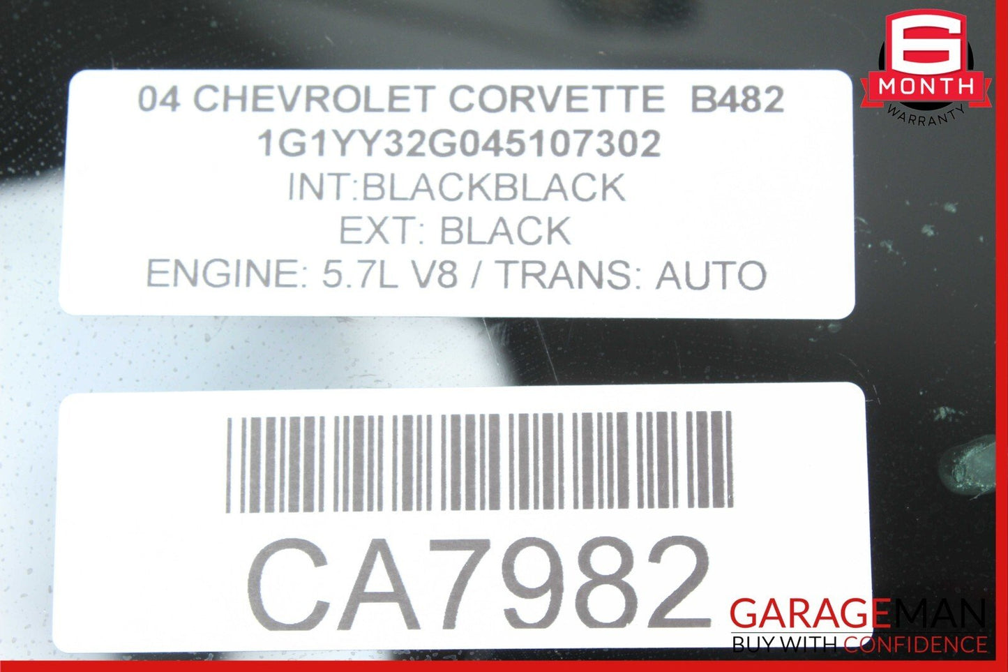 97-04 Chevrolet Corvette Front Left Side Door Window Auto Glass OEM