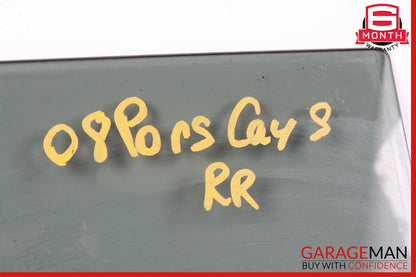 03-10 Porsche Cayenne S 955 957 Rear Right Side Door Window Auto Glass OEM