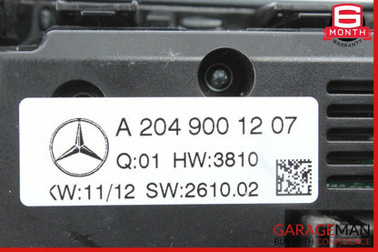 12-14 Mercedes W204 C250 AC A/C Heater Climate Temperature Control Switch Gray