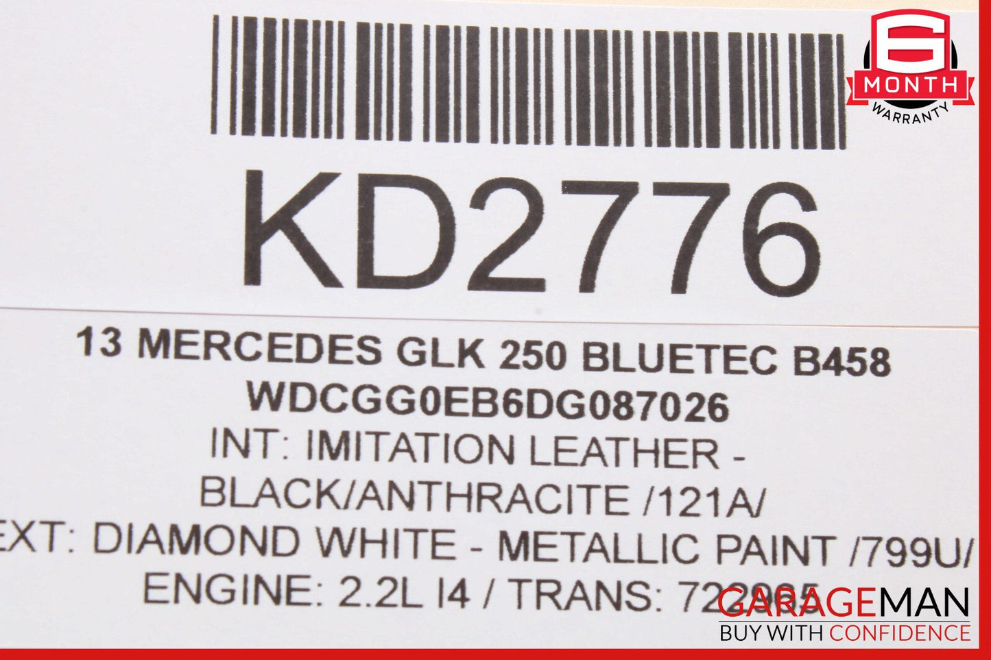 08-18 Mercedes X204 GLK250 C250 Front Right Side Door Control Module Unit OEM