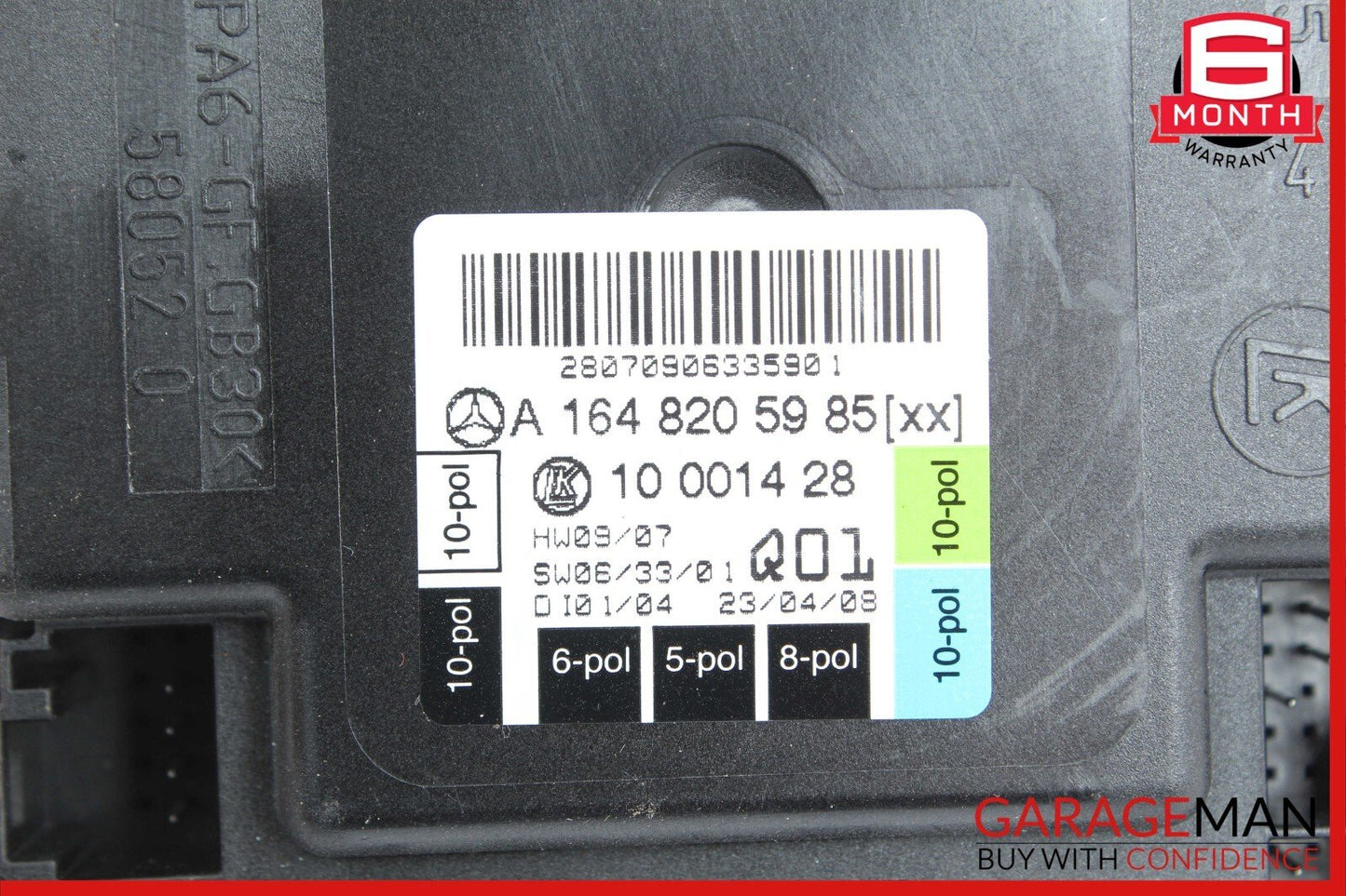 06-12 Mercedes W164 ML550 R500 GL450 Front Right Side Door Control Module OEM