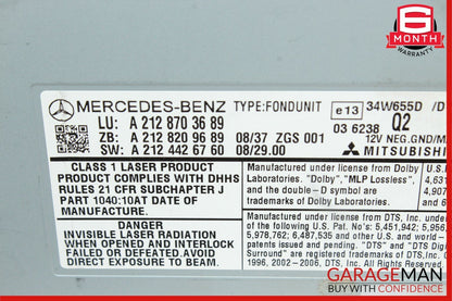 10-13 Mercedes W221 S400 S550 S63 AMG CLS550 DVD Video Player 2128703689