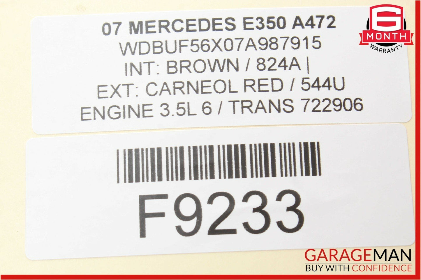 07-09 Mercedes W211 E350 E550 Front Right & Left Shock Absorber Coil Spring Set