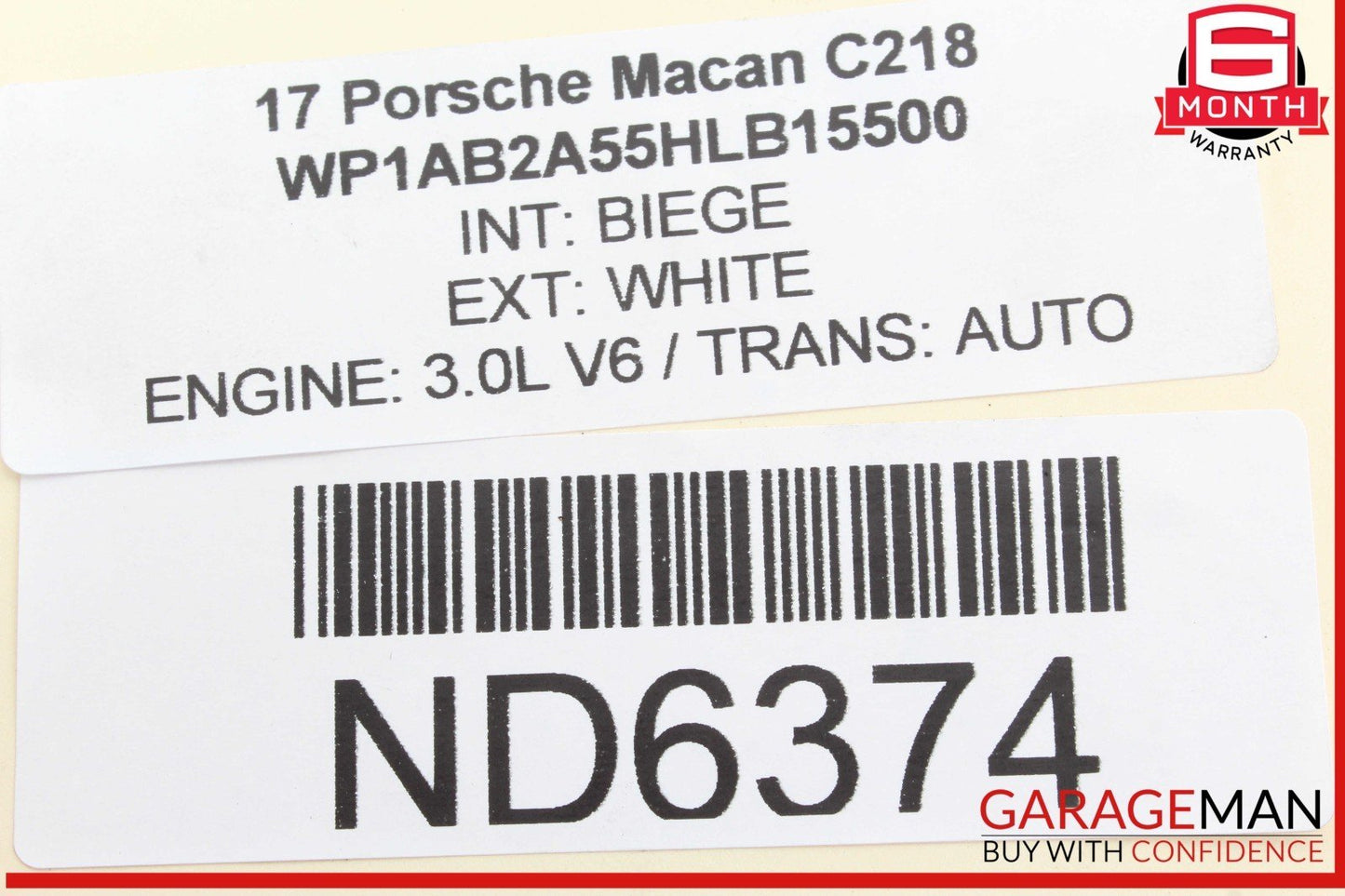 15-24 Porsche Macan Rear Left or Rear Right Side CV Axle Shaft 95B501203K OEM