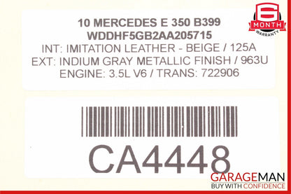 10-16 Mercedes W212 E350 E550 Front Left Driver Spindle Knuckle Hub OEM