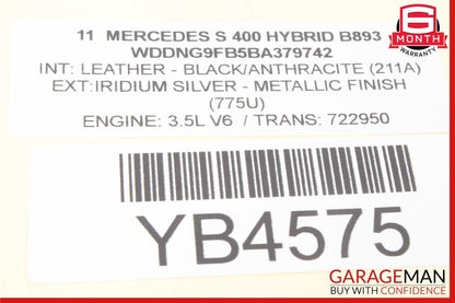 07-13 Mercedes W221 S400 Front Right Side Exterior Door Handle Keyless
