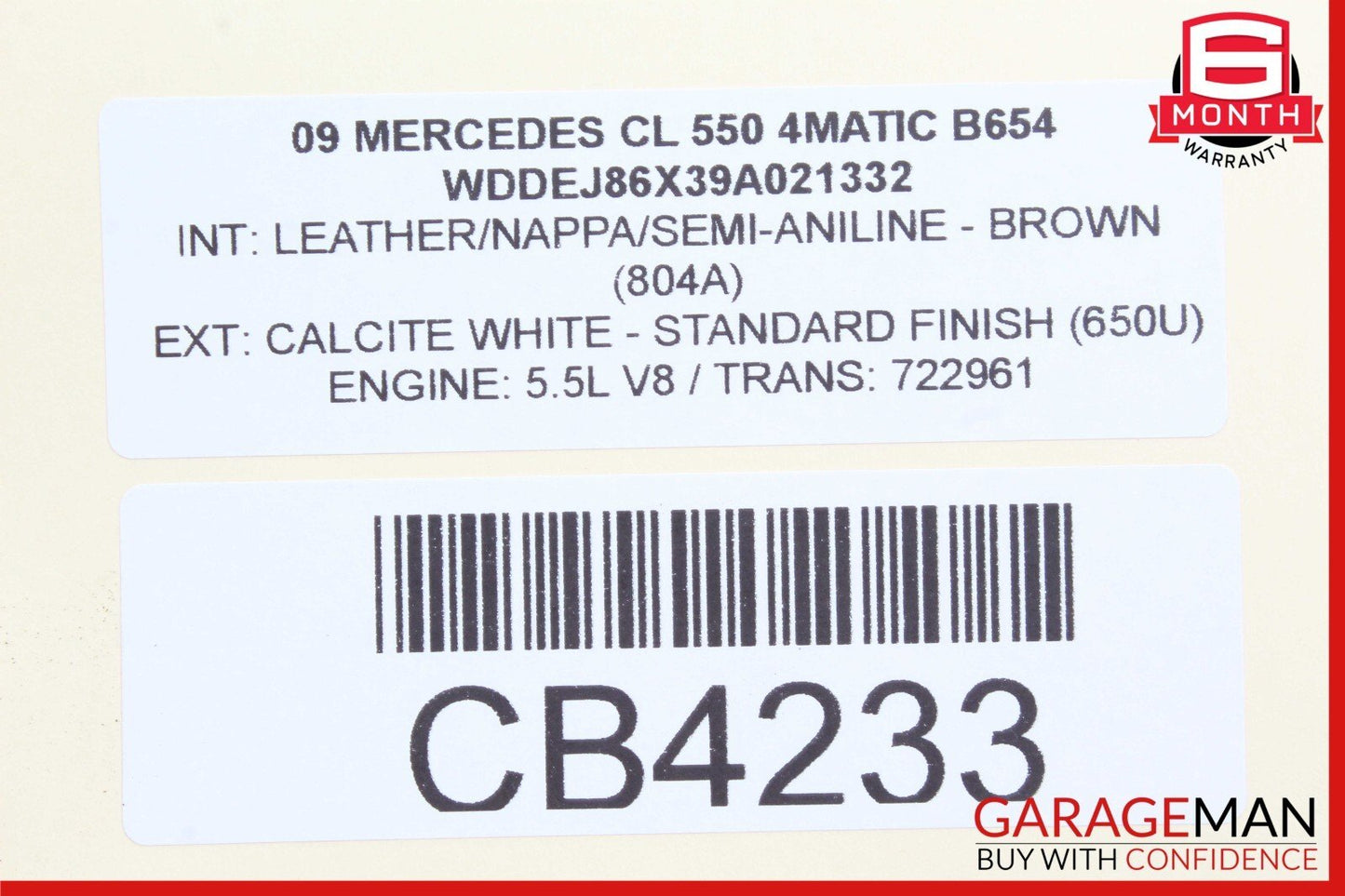 07-14 Mercedes W216 CL550 CL65 AMG S450 S550 Trunk Lid Unlock Release Handle OEM