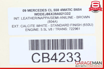 07-14 Mercedes W216 CL550 CL65 AMG S450 S550 Trunk Lid Unlock Release Handle OEM