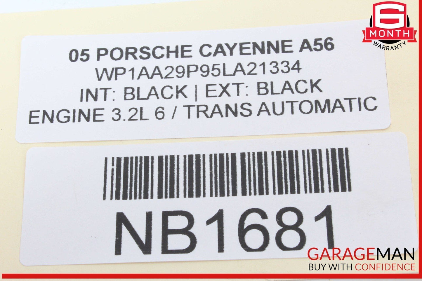 04-06 Porsche Cayenne 3.2L Vaccum Pressure Reservoir Tank OEM