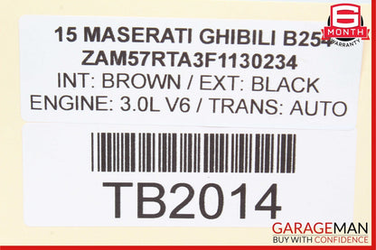 14-17 Maserati Ghibli Right / Left Side Door Audio Sound Speaker OEM