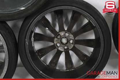 12-17 Tesla Model S Staggered Complete Wheel Tire Rim Set 8.5x9 21" R21 OEM