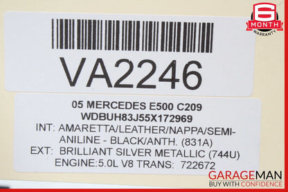 03-09 Mercedes W211 E500 E550 Rear Right Side Door Control Module Unit OEM