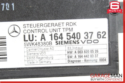 06-09 Mercedes X164 GL450 ML350 Tire Pressure Control Module 1645403762 OEM