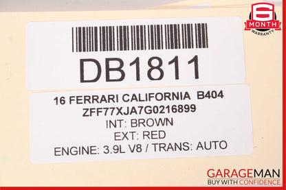 15-18 Ferrari California Front Right Side Main Floor Carpet Liner Panel Cover