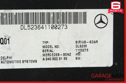 05-11 Mercedes W211 E500 SLK280 Sirius Satellite Radio Receiver Module OEM