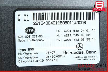 07-14 Mercedes W221 S550 Electric Power Supply Control Fuse Box Module Unit