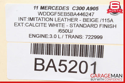 08-14 Mercedes W204 C300 C250 C350 RWD Floor Gear Shifter Shift Selector Box OEM