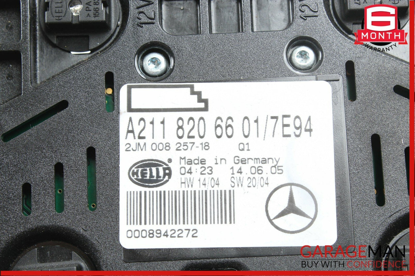 03-11 Mercedes W219 CLS550 E500 Rear Overhead Dome Light Gray OEM