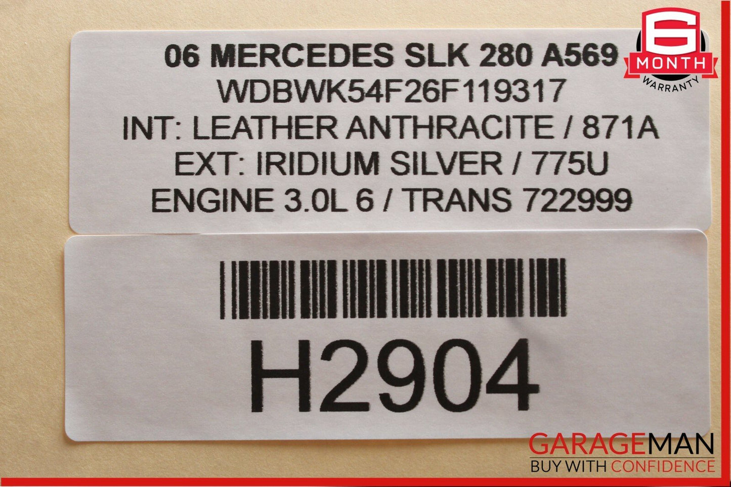 05-11 Mercedes R171 SLK350 Inner Dash Air Vent Trim Panel Duct Cover