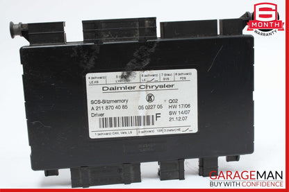 03-13 Mercedes W251 R350 SLK280 Front Left Side Seat Control Module Unit OEM