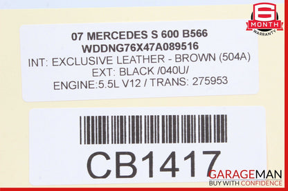 03-14 Mercede W220 S600 CL600 M275 Engine Motor Crankshaft Crank Shaft OEM