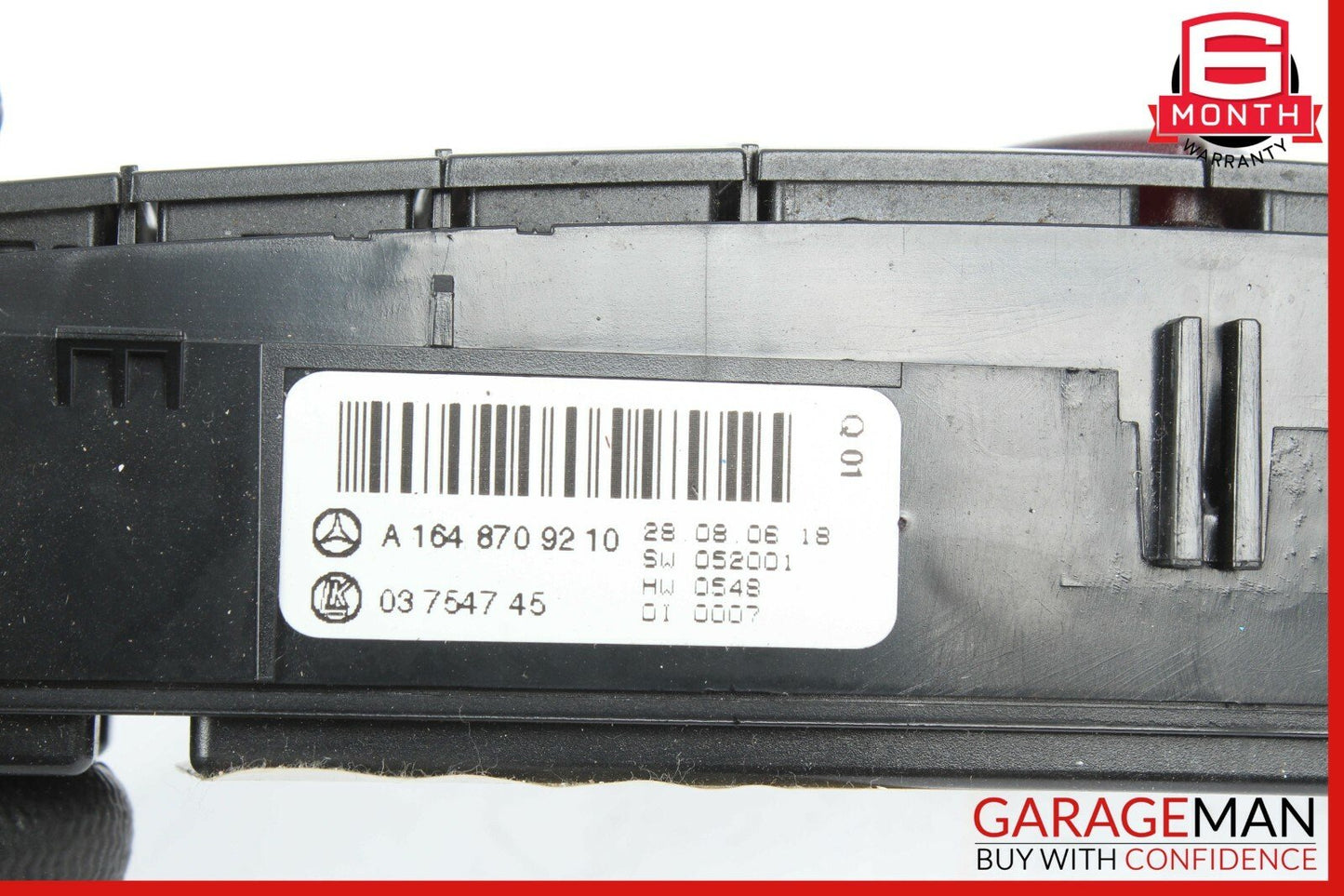06-12 Mercedes X164 GL450 GL550 ML550 Hazard Control Switch Panel OEM