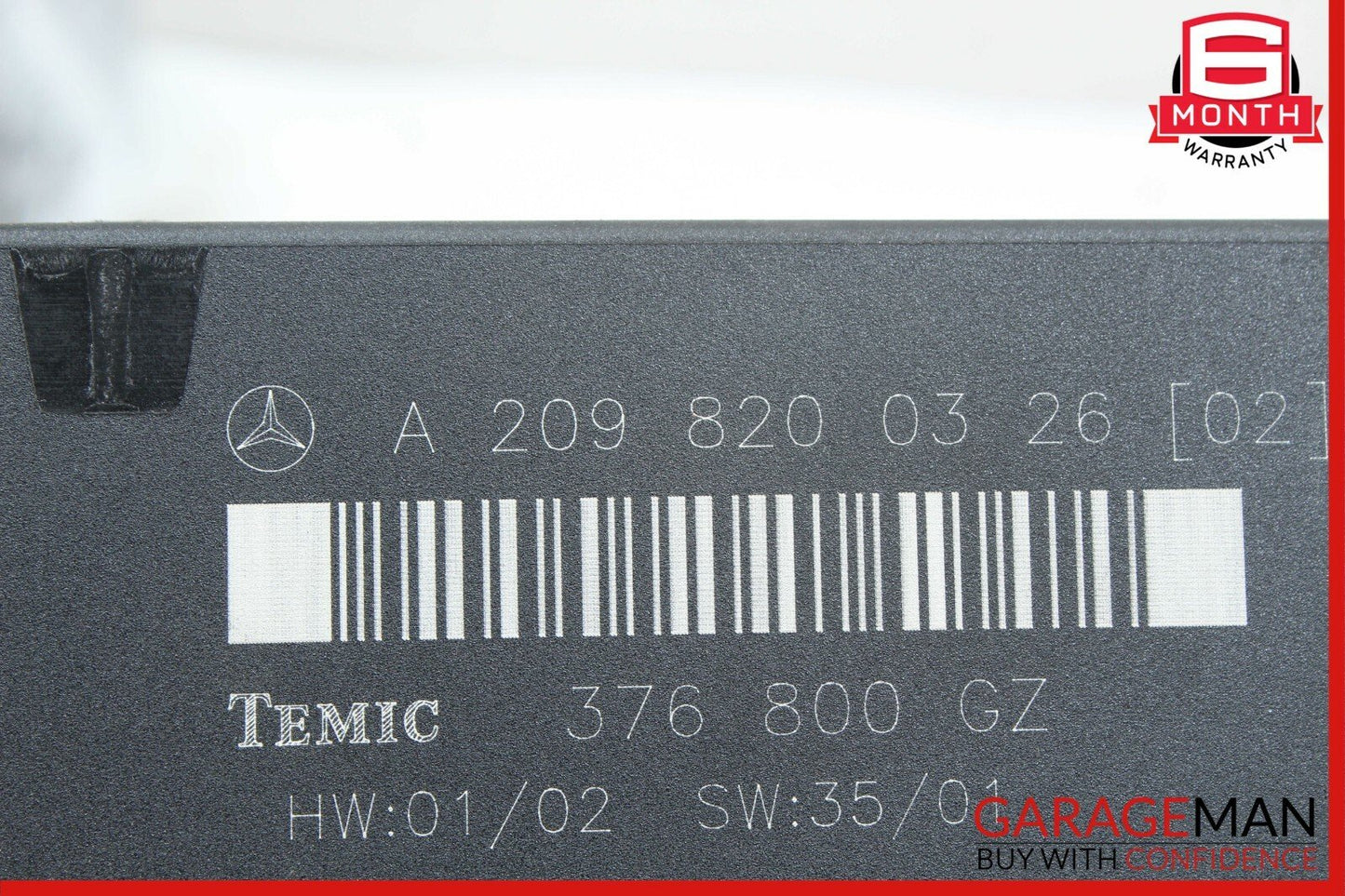 03-09 Mercedes W209 CLK500 CLK320 Rear Temic Control Module 2098200326 OEM