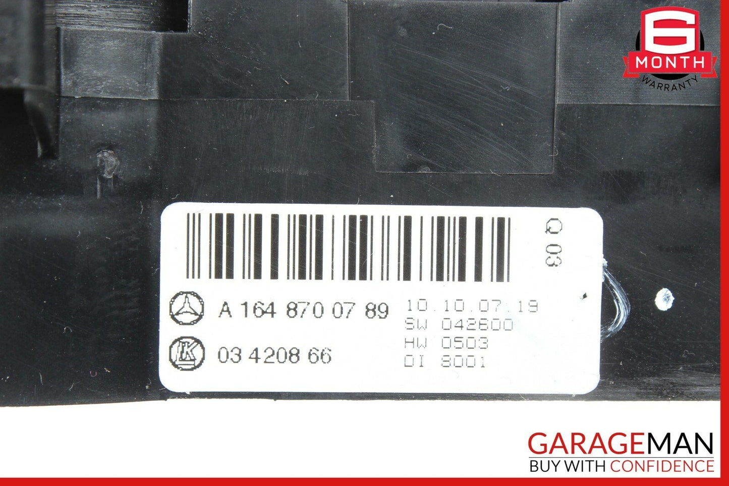 07-12 Mercedes X164 GL450 Rear Center Console A/C Climate Control Module OEM