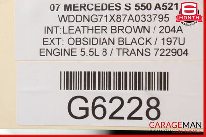 07-14 Mercedes S550 CL550 Front Left Side Seat Control Memory Controller Switch