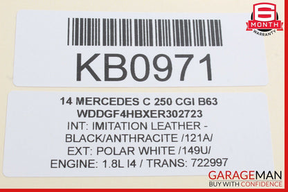 08-15 Mercedes W204 C250 Rear Left Driver Side Door Control Module Q1 OEM