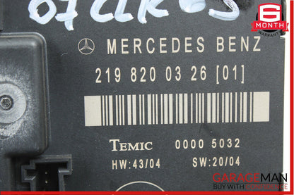 06-11 Mercedes W219 CLS500 CLS63 AMG Rear Right Door Computer Controller Module