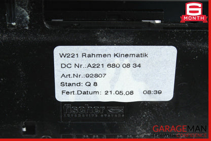 07-09 Mercedes W221 S550 S450 Center Console Dashboard CD Player Cover Black OEM
