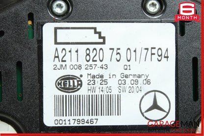 06-11 Mercedes W211 E350 CLS550 Rear Overhead Dome Light Reading Map Grey