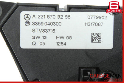 07-14 Mercedes CL550 CL600 S550 Front Left Seat Adjustment Control Switch Set