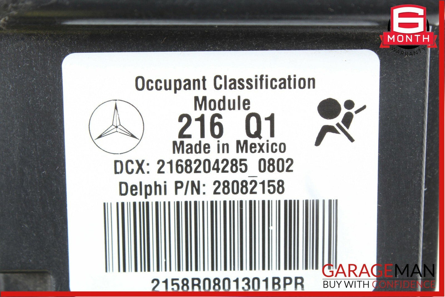 07-10 Mercedes W216 CL550 CL600 Front Right Side Seat Occupancy Module Unit OEM