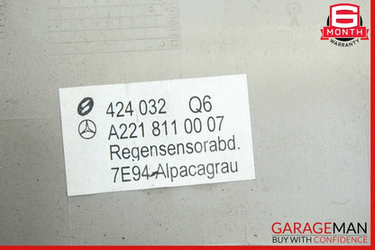 07-13 Mercedes W221 S550 S600 Interior Upper Rear View Inside Dim Mirror Grey