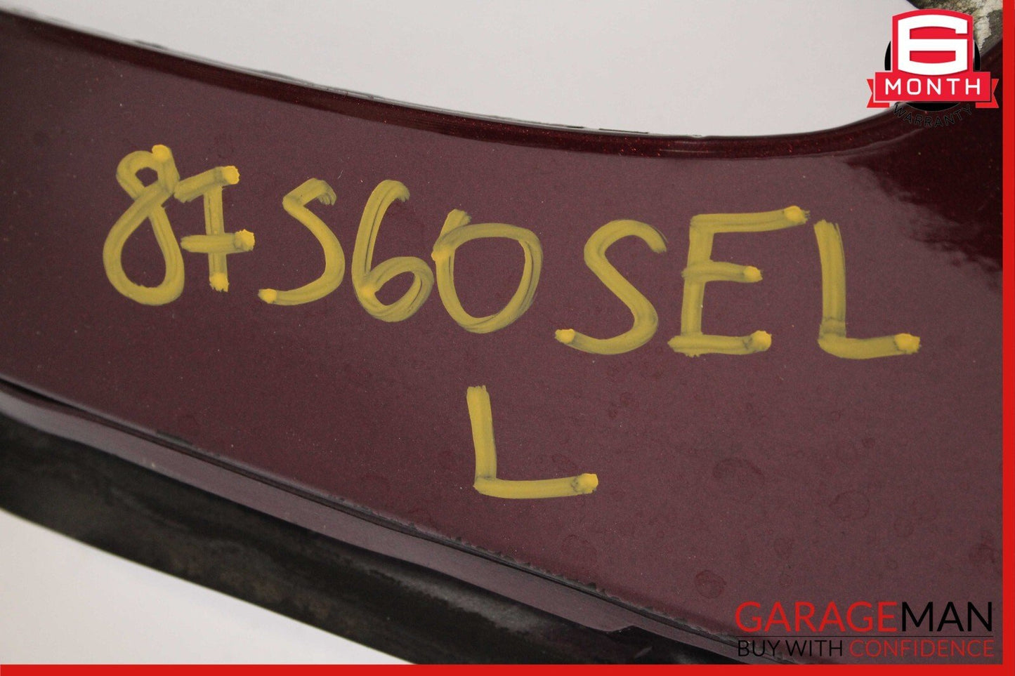 79-91 Mercedes W126 420SEL Front Left Side Wing Fender Panel Cover Assy Red
