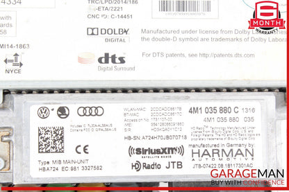 19-24 Audi Q7 Dash Dashboard Radio Receiver Control Module Unit 4M8035317A OEM