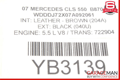 06-10 Mercedes W219 CLS550 Arnott Rear Right & Left Shock Absorber Spring Set