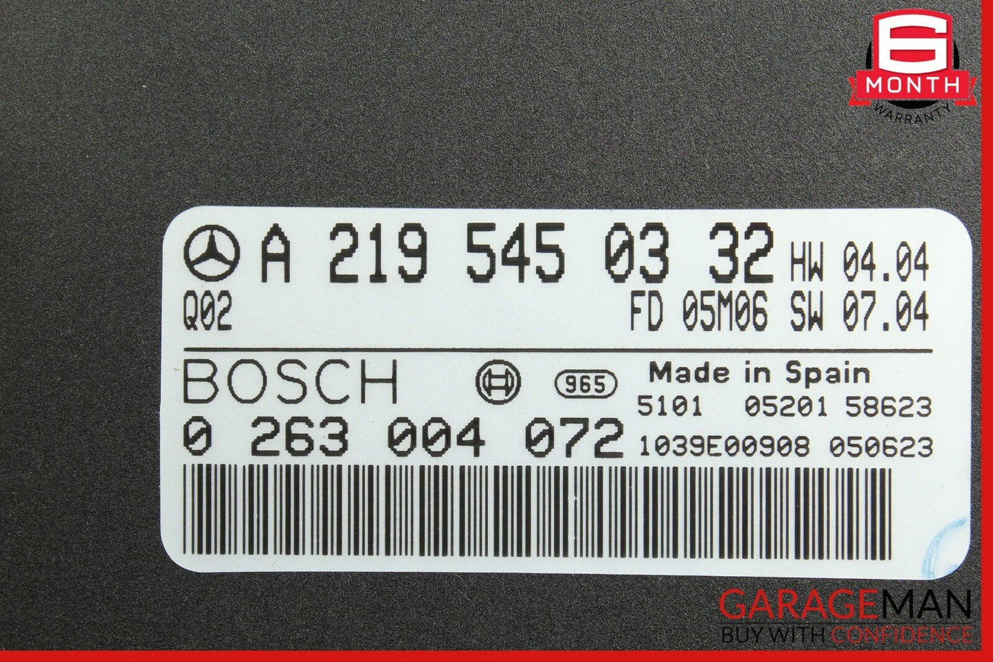 06-08 Mercedes W219 CLS55 CLS500 Parktronic Control Module PDC 2195450332 OEM