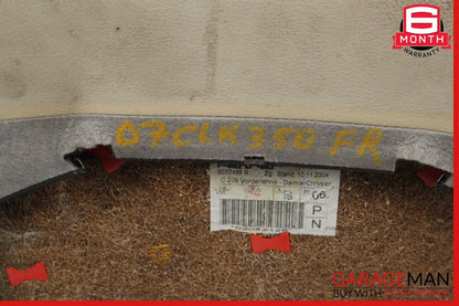 03-09 Mercedes W209 CLK500 Front Right Passenger Side Top Upper Seat Cushion OEM