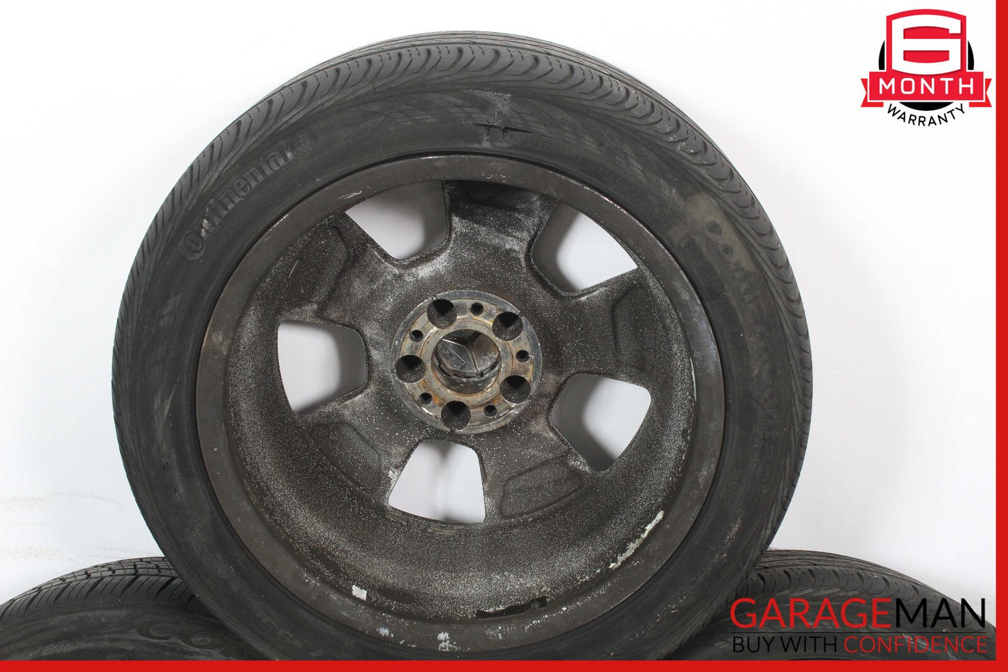 Mercedes R129 SL500 300SL 8.25 x 17 17" Wheel Rims Set Silver 1294011202 OEM