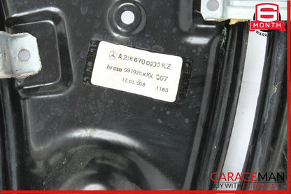 07-14 Mercedes W216 CL550 Rear Right Side Door Window Regulator Motor Frame