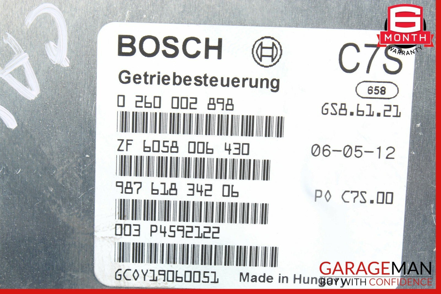 06-12 Porsche Cayman 987 Transmission Module 98761815502 OEM