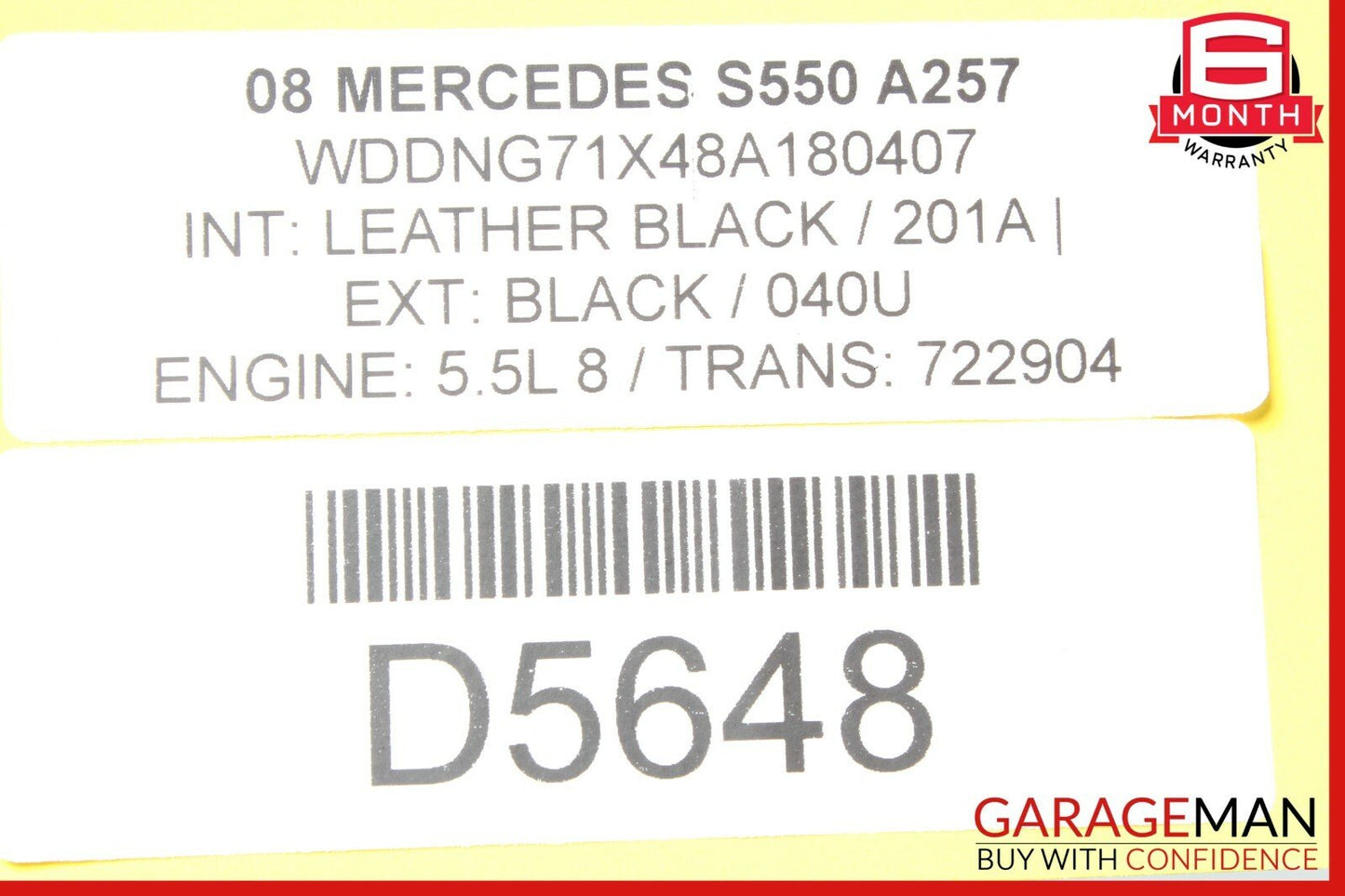 07-09 Mercedes W221 S450 S550 Rear Bumper Reinforcement Impact Bar Rebar OEM