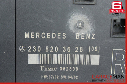 03-12 Mercedes R230 SL500 SL55 AMG Door Control Module Right Side 2308203626 OEM