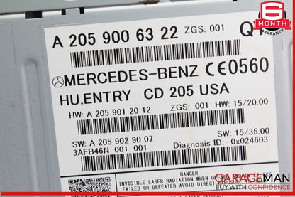 15-18 Mercedes W205 C300 C350e Navigation Radio CD Command Control Unit OEM