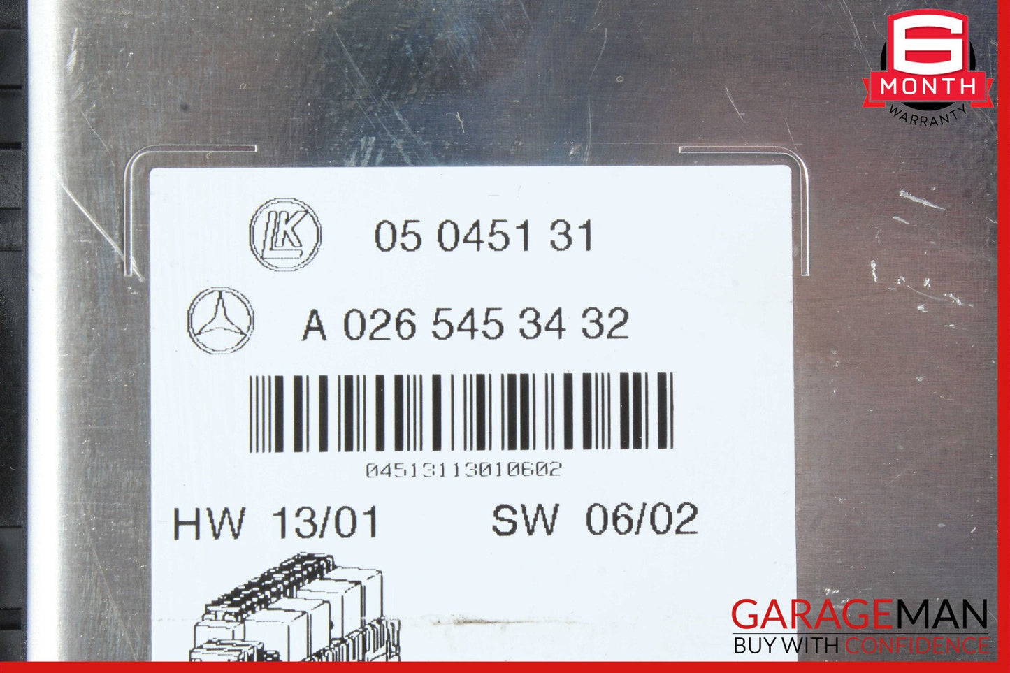 03-12 Mercedes R230 SL500 SL55 SL65 AMG Rear SAM Fuse Box Relay Module Assembly