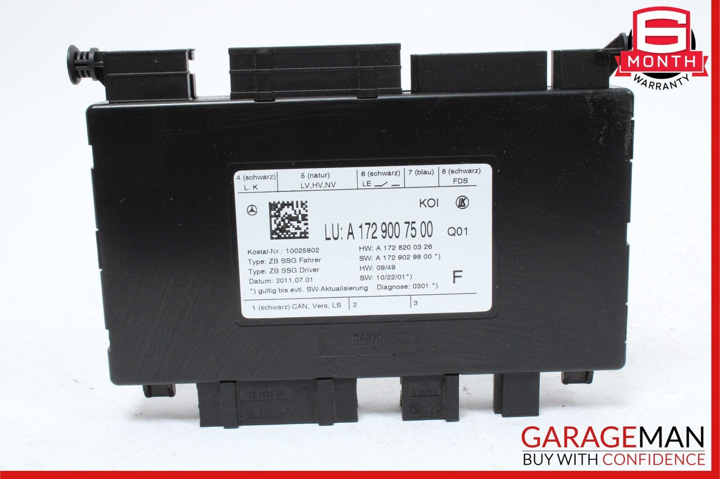 08-18 Mercedes W204 C350 SLK250 Front Left Side Seat Control Module Unit OEM